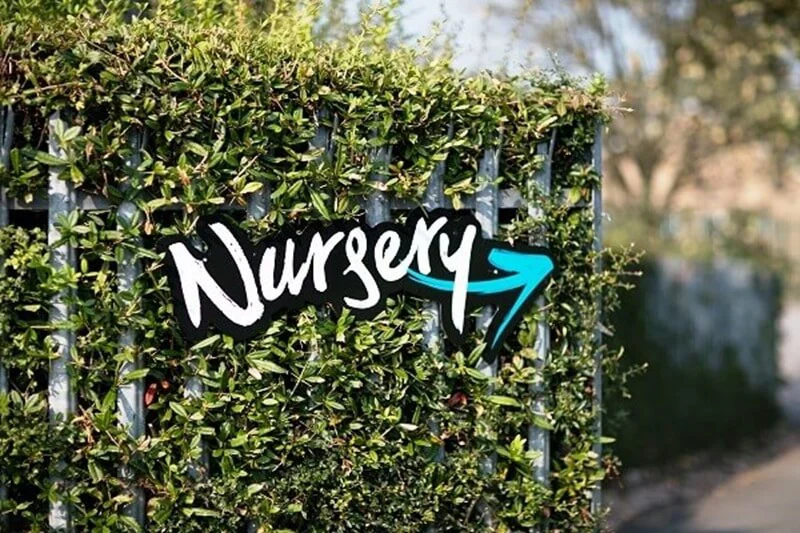 An image of nursery signage.